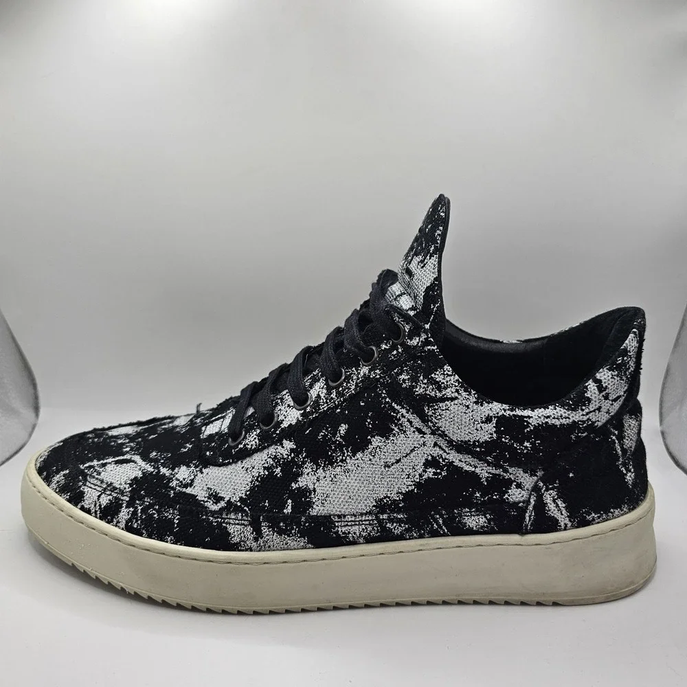 Filling Pieces Low Mondo Ripple Stroke Black Mens 11